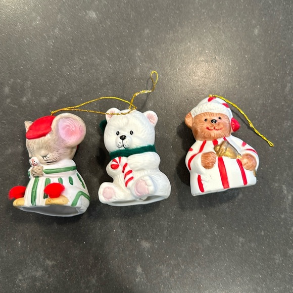 S/3 JASCO LIL CHIMERS CHRISTMAS ORNAMENTS - Picture 1 of 8